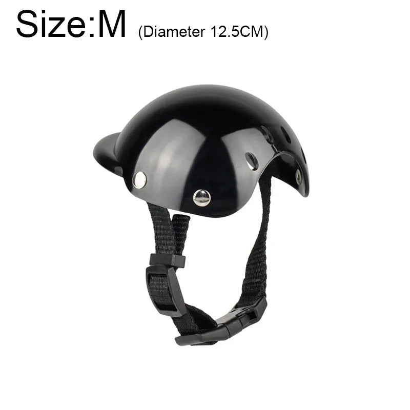 Pet Safety Suit Motorcycle Dog Helmet With Sunglasses Cool Fashion Cool Pet Dog Hat Helmet S/M Size Pet Protect Ridding Cap