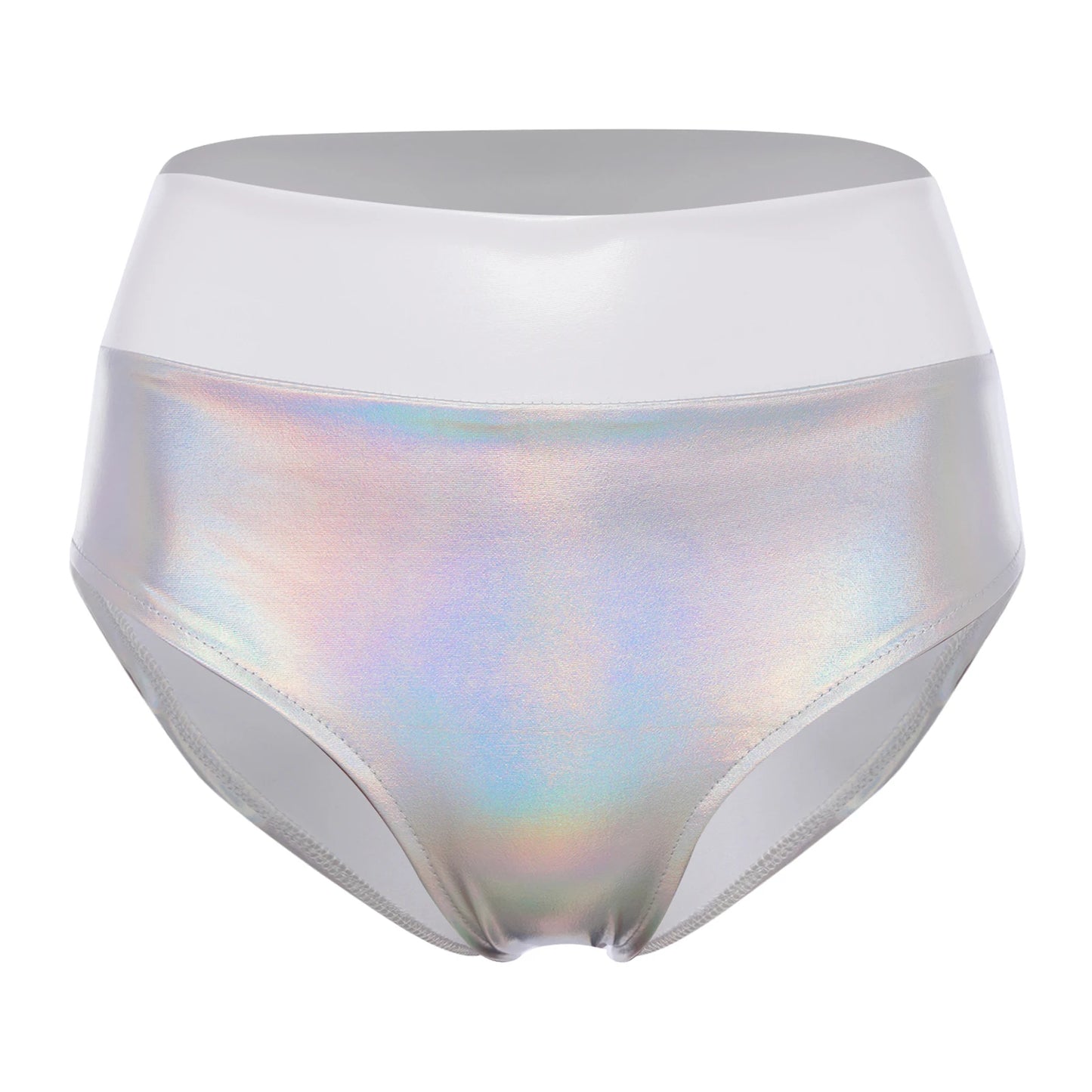 Women Metallic Shiny Booty Briefs Shorts for Pole Dancing Beach Pool Party Hot Pants Rave Party Clubwear Music Festival Bottoms