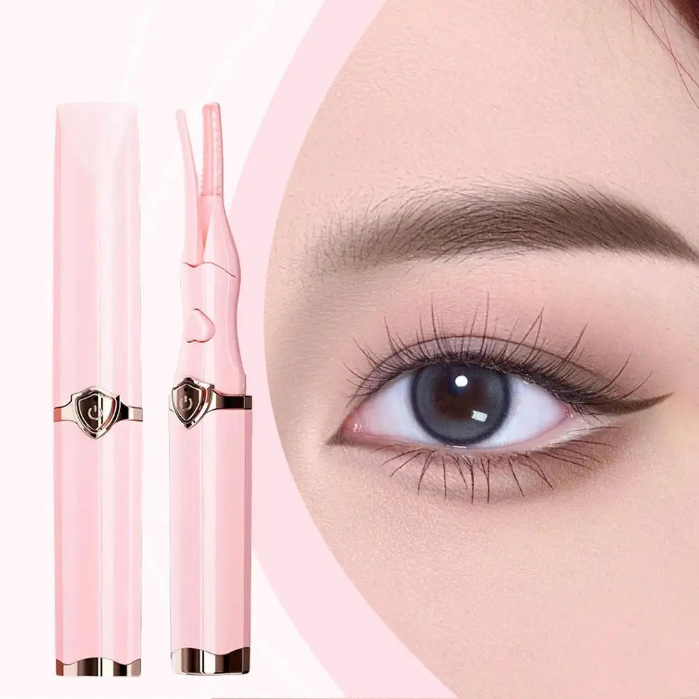 Electric Eyelash Curler Fast Heating Eyelash Curler Long-Lasting Eyelash Comb Professional Heated Curling Brush Makeup Tools