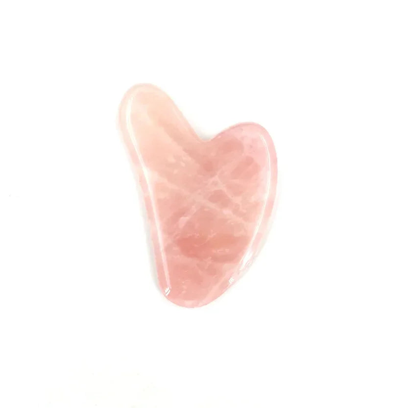 Natural Rose Quartz Jade Roller Set Real Jade Gouache Scraper Jade Massager Gua Sha Board Facial Massager Face Massage Roller