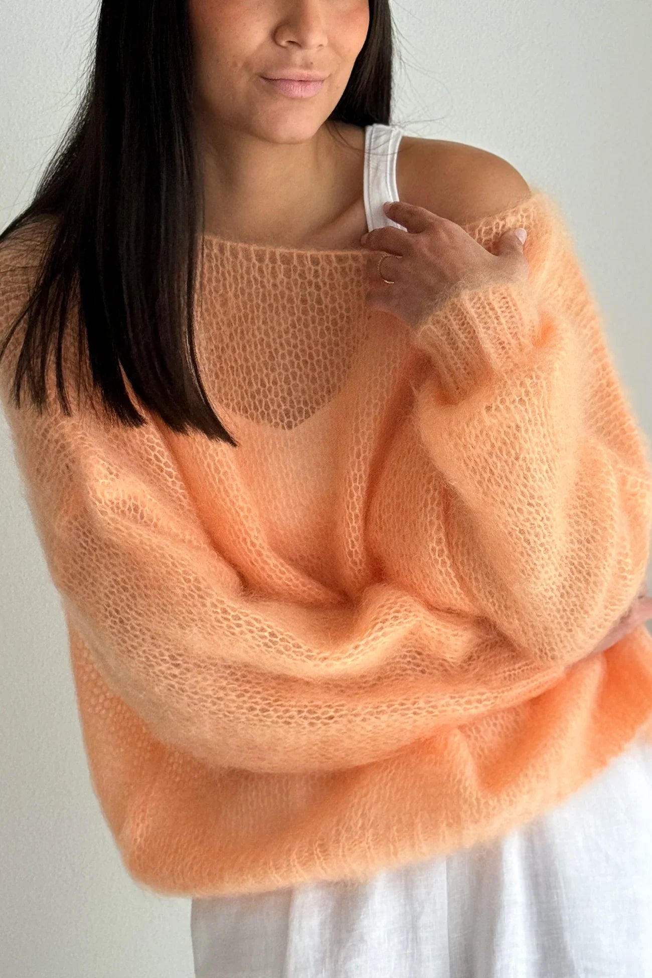 Women'S Casual Sweater Soft Comfortable Off Shoulder Pullover in Light Blue Perfect for Spring Fall Casual Attire Casual S