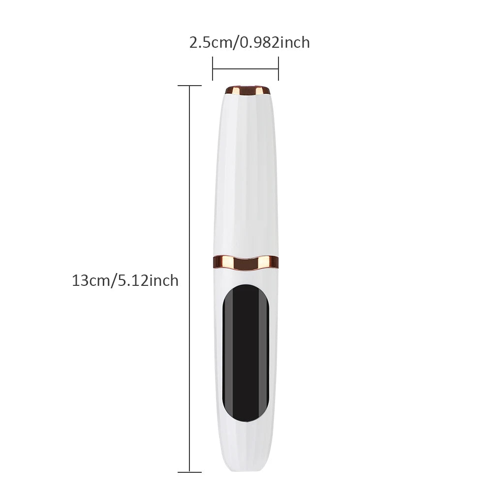 Heated Eyelash Curler Pen with Comb Electric Digital yelash Curling Device Rechargeable Beauty Makeup Tool 3 Temperature Modes