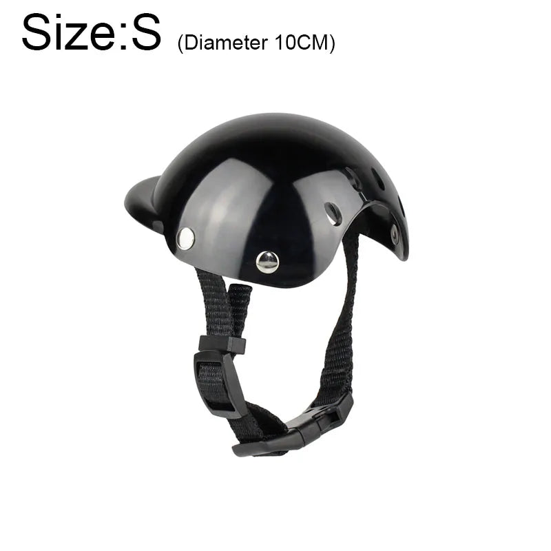 Pet Safety Suit Motorcycle Dog Helmet With Sunglasses Cool Fashion Cool Pet Dog Hat Helmet S/M Size Pet Protect Ridding Cap