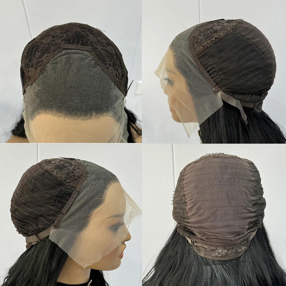 Red Wig Long Curly Wig Synthetic Lace Front Wigs for Women Natural Wave Wig Colored Hair Natural Hairline Heat Resistant Cosplay