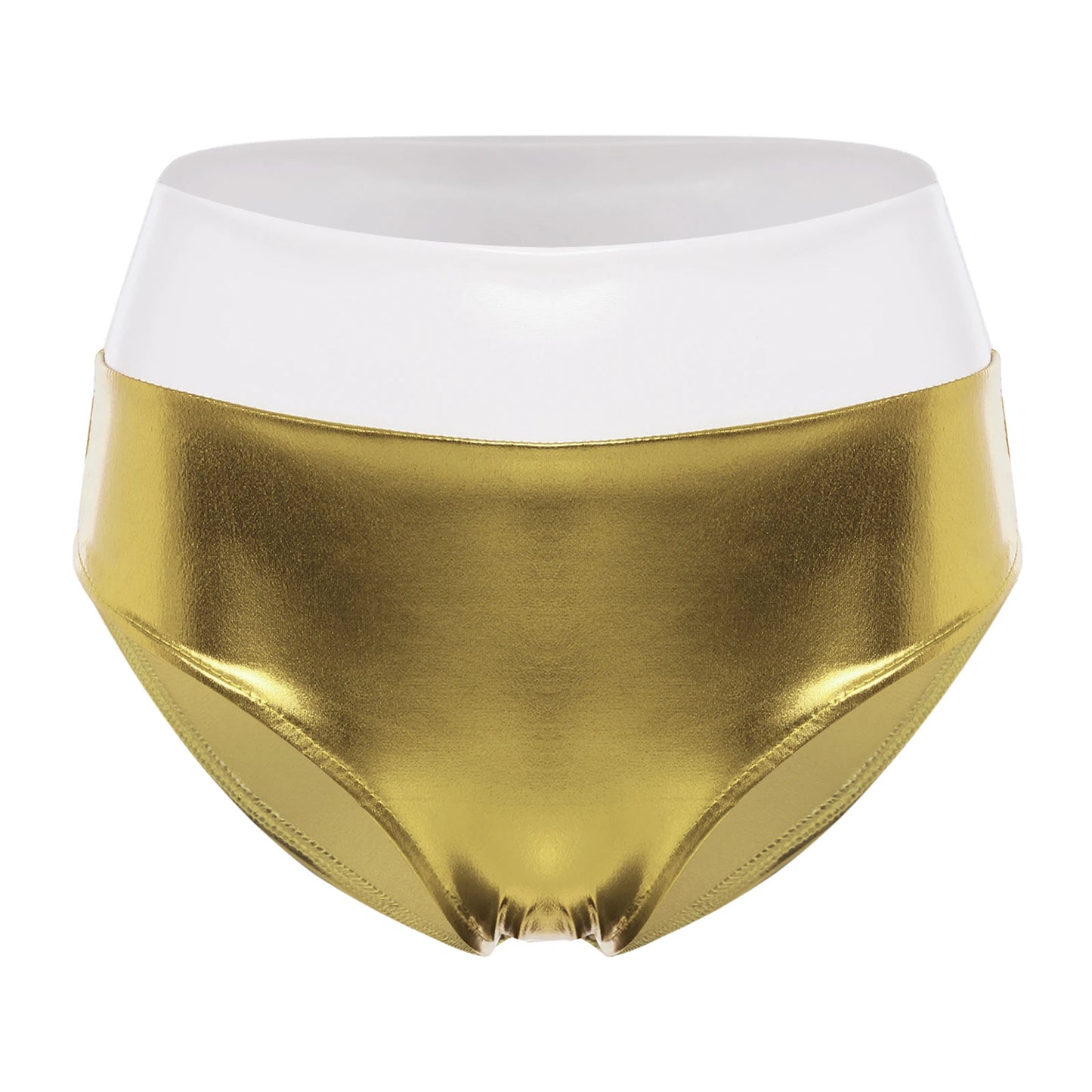 Women Metallic Shiny Booty Briefs Shorts for Pole Dancing Beach Pool Party Hot Pants Rave Party Clubwear Music Festival Bottoms