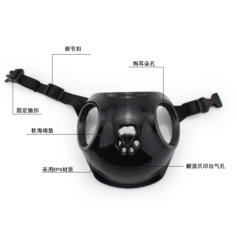 Pet Helmets,Cat Helmet,Dog Helmet-Outdoor Mini Head Protecting Safe Hat Dog Motorcycle Helmet Pet Photo Props Accessorie