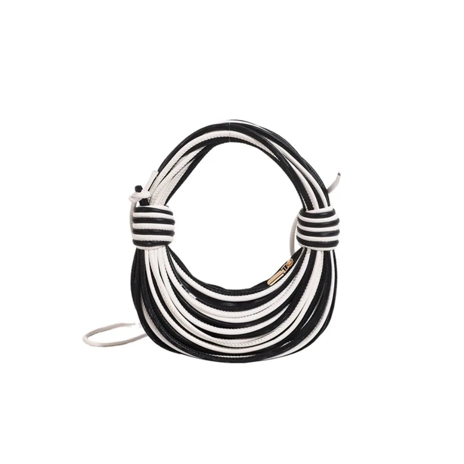 Luxury Genuine Bags Purses for Women Noodle Knot Design Dinner Wedding Party Clutch Bag High Quality Handbags Crossbody Bag2024