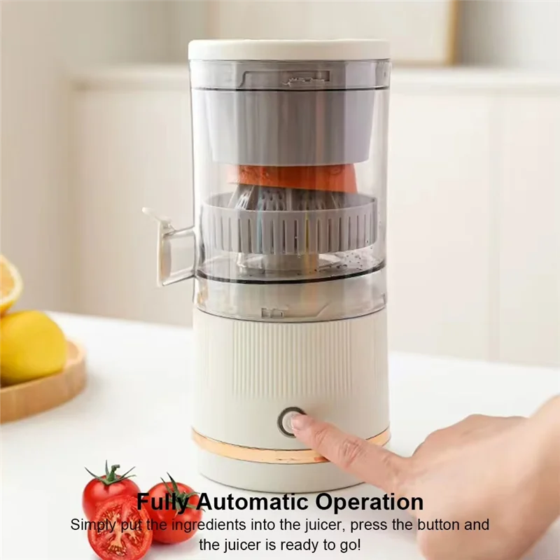 SOFT-Electric Citrus Juicer Rechargeable Orange Juicer Squeezer Electric Juicer For Orange Lemon Lime Grapefruit