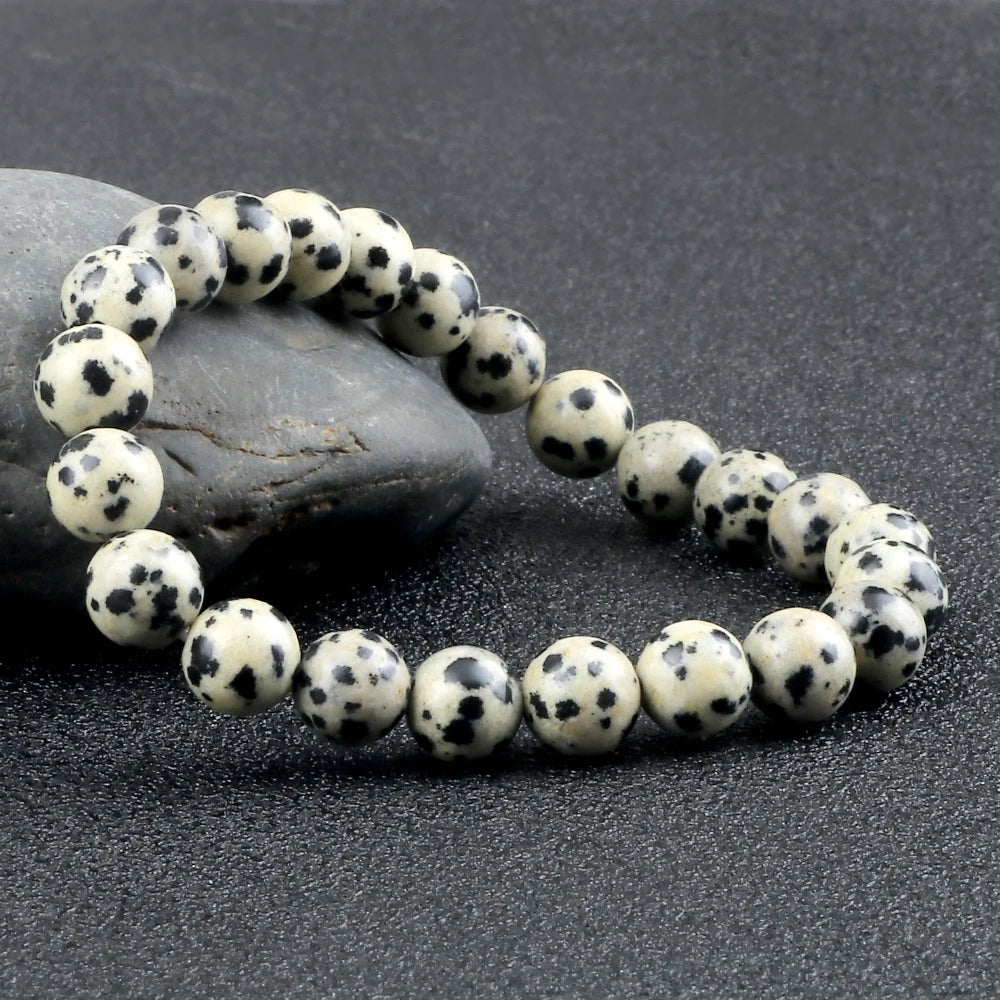 4 6 8MM Natural Stone Beads Bracelets&Bangles For Men Women Original Reiki Health Protection Soul Jewelry Lovers Elastic Bangles