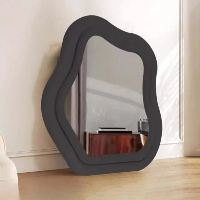 Modern Style Makeup Mirror Simple Hanging Mirrors Elegant Bright Wall Decorative Mirrors Living Room Aesthetic Wall Decorations