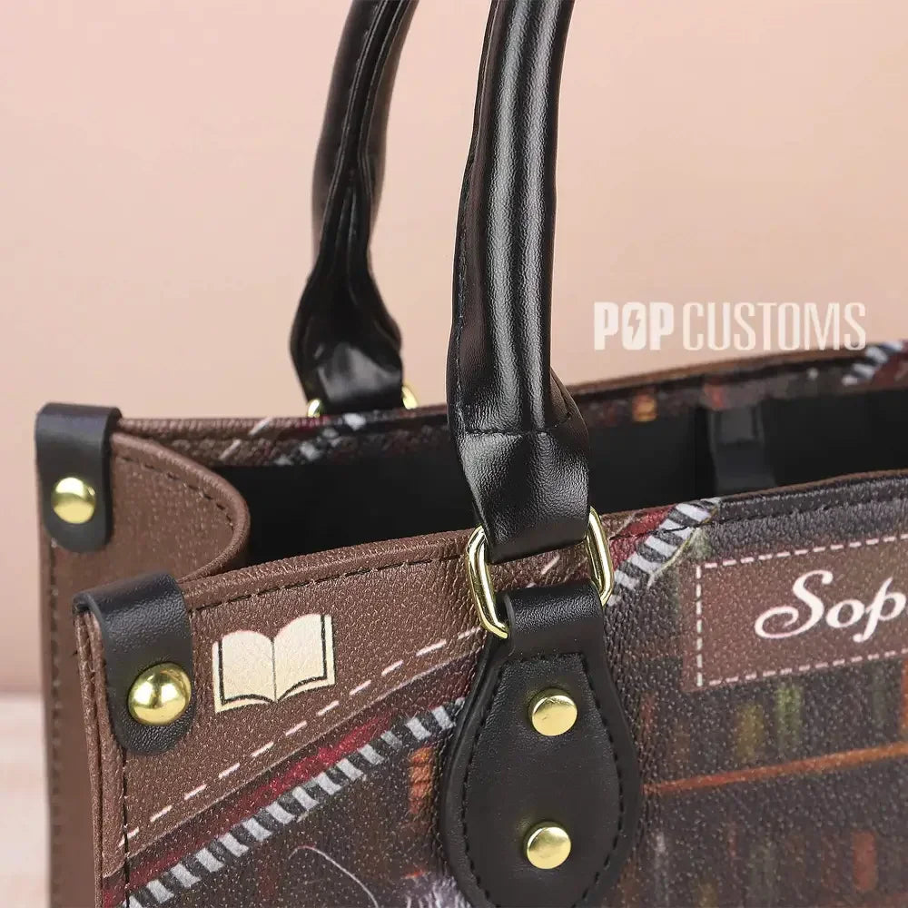 Personal Customize New Version Luxury Women PU Handbag Gift for Ladies with 2 Side Pocket Bag All Over Printing Customized Style