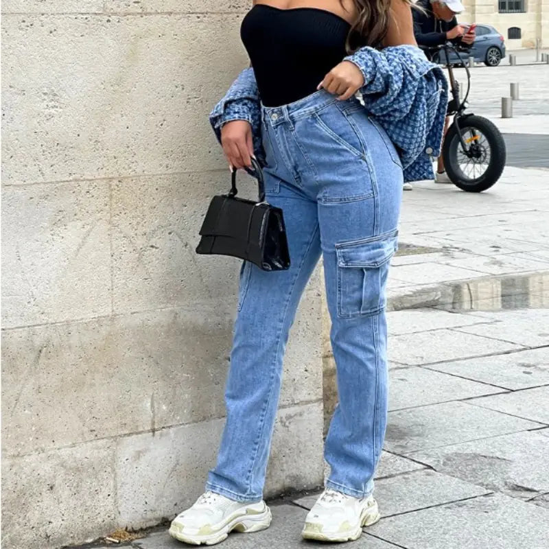 Trendy Women's Multi-Pocket Casual Trousers for Daily Wear