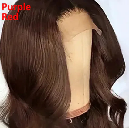 Front Lace Dark Brown Big Wave Wig