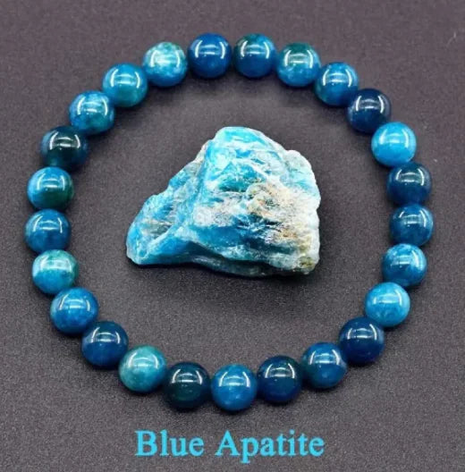 Natural Stone Beaded Elastic Bracelet
