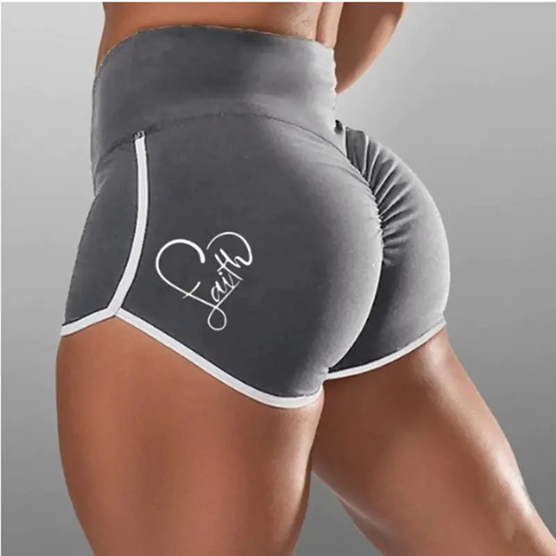 Plus Size Women's High Top Running Sports Shorts