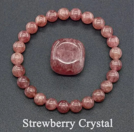 Natural Stone Beaded Elastic Bracelet