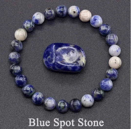 Natural Stone Beaded Elastic Bracelet