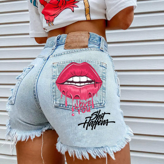 Women's Fashion Ripped Denim Shorts