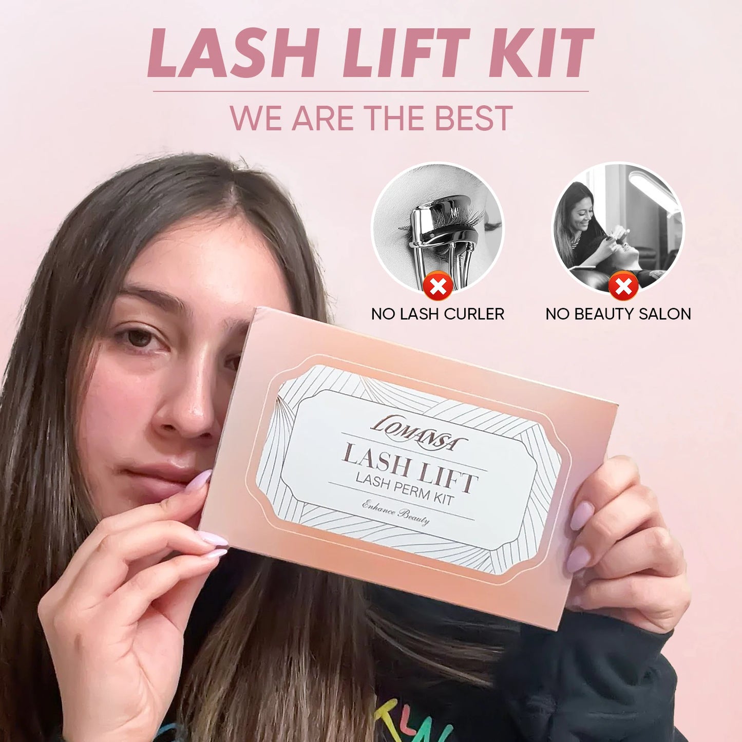 Lomansa 8-12 Mins Lash Lift Kit Eyebrow Lamination Kit Lifting Curling EyeLash Lift For HomeUse Brow Lamination Kit Makeup Tool