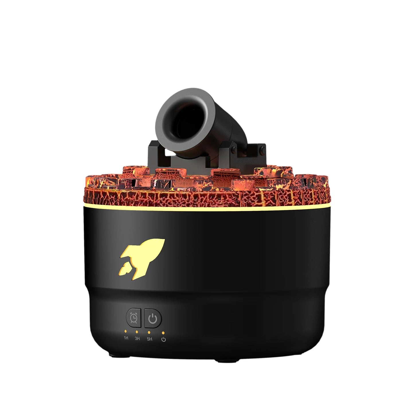 Mini Desktop Air Humidifier Creative Volcano Cannons Aroma Machine Home Desktop Silent Essential Oil Diffuser 3 Gear Timer