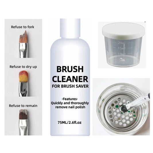Brush Restorer Nail gel Polish Remover Brush cleaner liquid Makeup Cleaning Tool Cleaning Solution