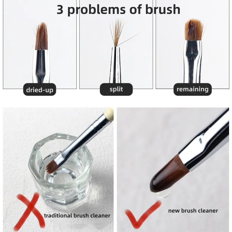 Brush Restorer Nail gel Polish Remover Brush cleaner liquid Makeup Cleaning Tool Cleaning Solution