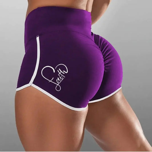 Plus Size Women's High Top Running Sports Shorts