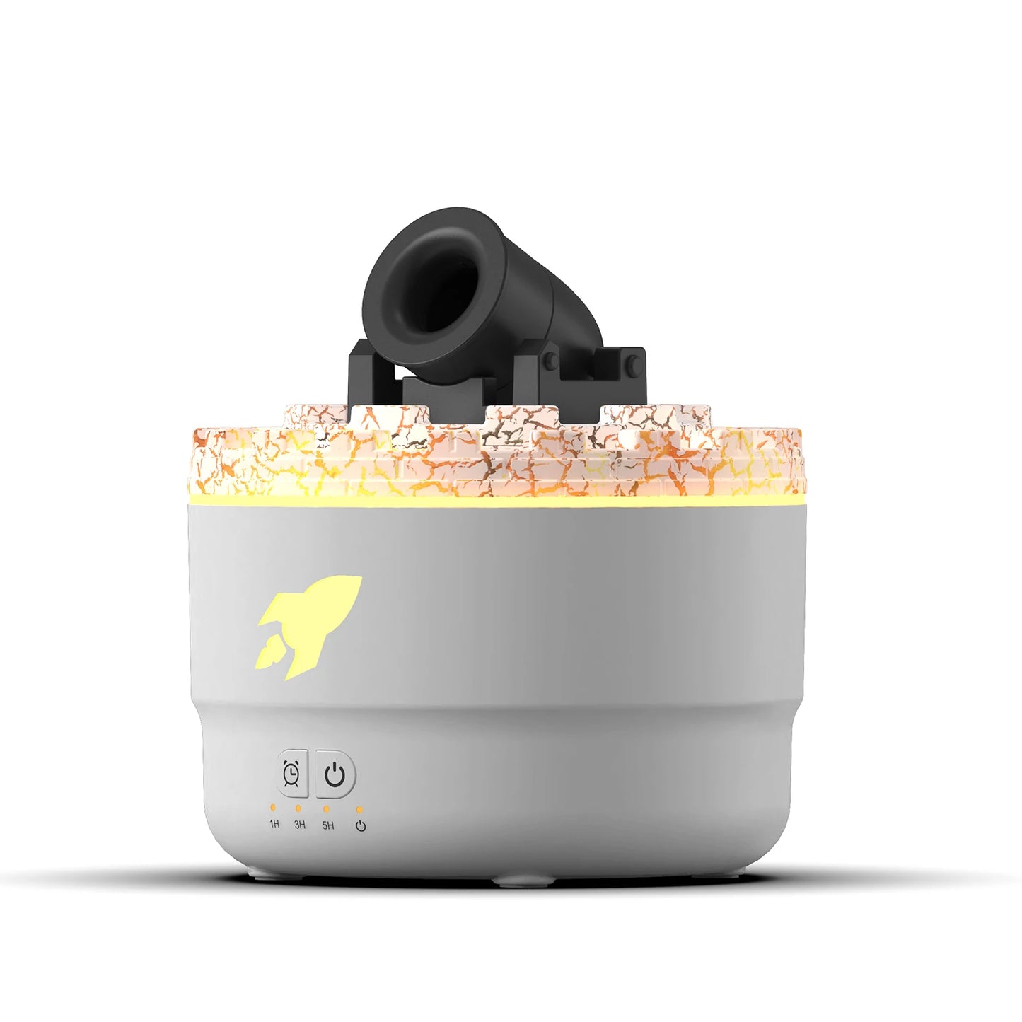 Mini Desktop Air Humidifier Creative Volcano Cannons Aroma Machine Home Desktop Silent Essential Oil Diffuser 3 Gear Timer