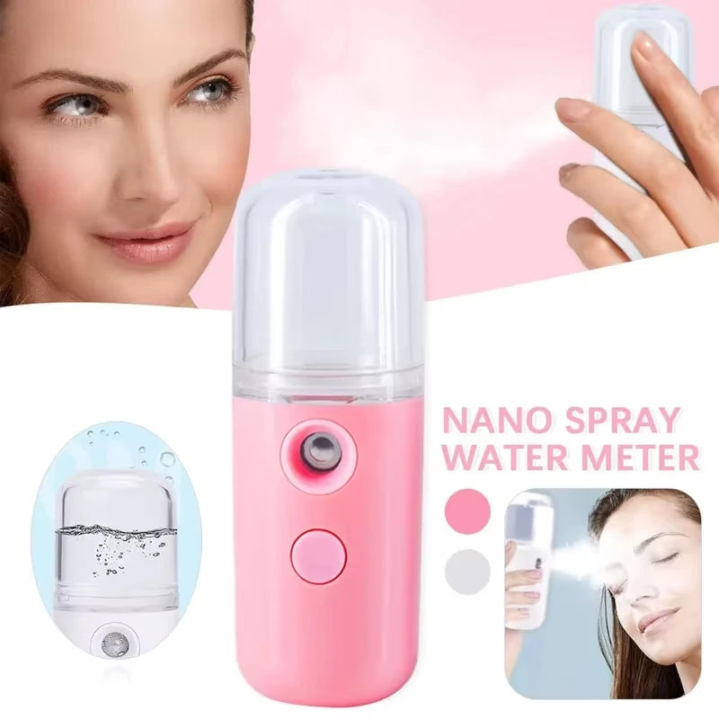Mini Humidifier 30ml For Car Home Office Portable Rechargeable Small Wireless Personal Face Sprayer Cool Mist Maker Humidifier