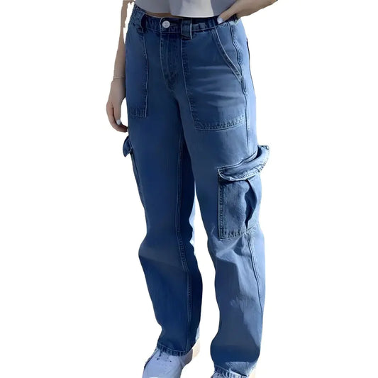 Trendy Women's Multi-Pocket Casual Trousers for Daily Wear