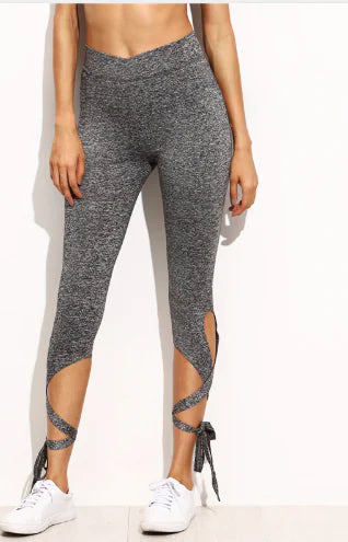 Women's High-Waisted Cutout Leggings for Casual Wear